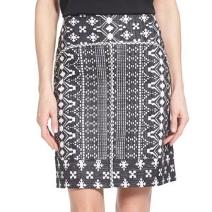 Kobi Halperin Patrice Tribal Print Pencil Skirt